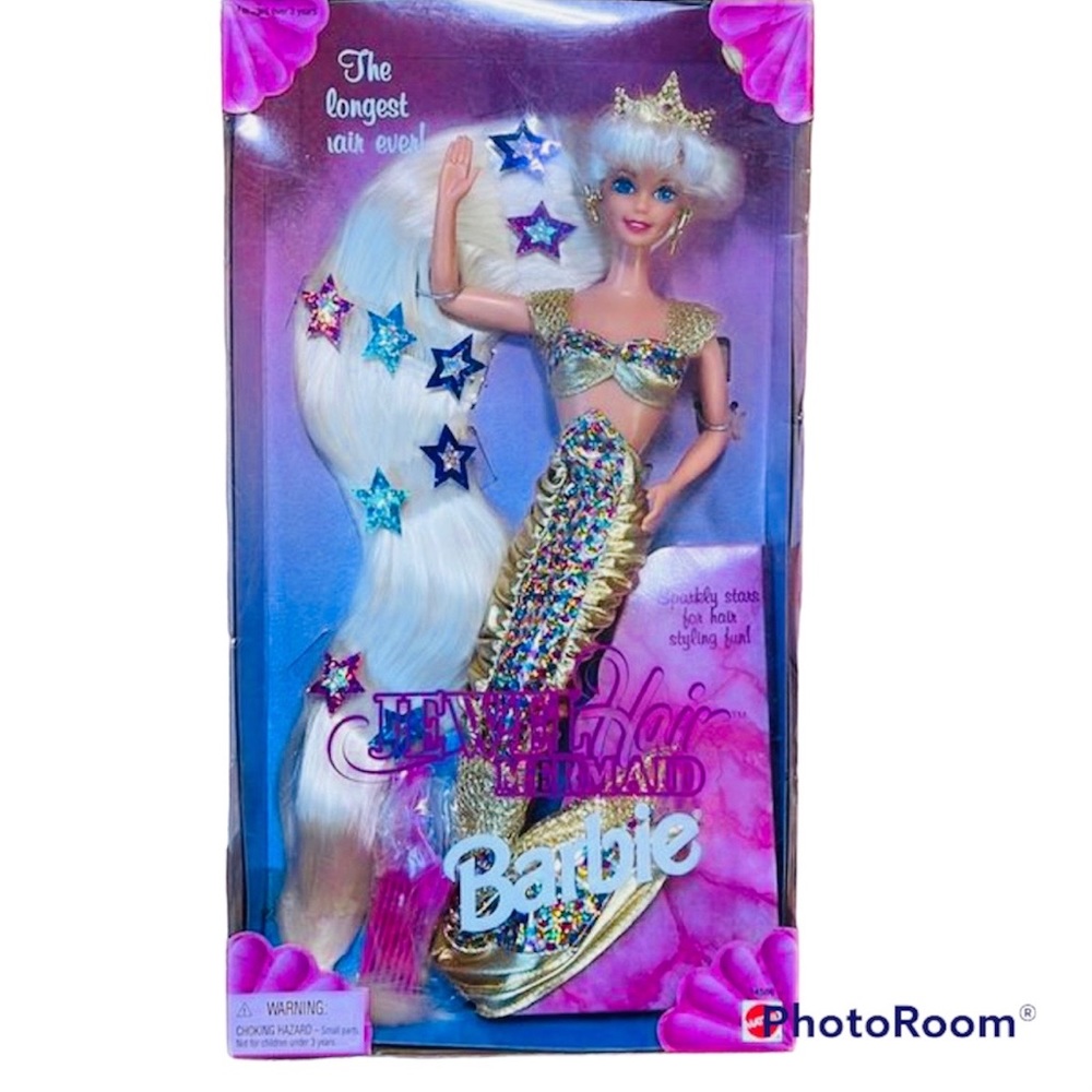Jewel hair mermaid barbie vintage barbie doll